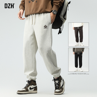 男士束脚卫裤美式运动裤男青少年今年流行的爆款裤子男款秋冬男裤