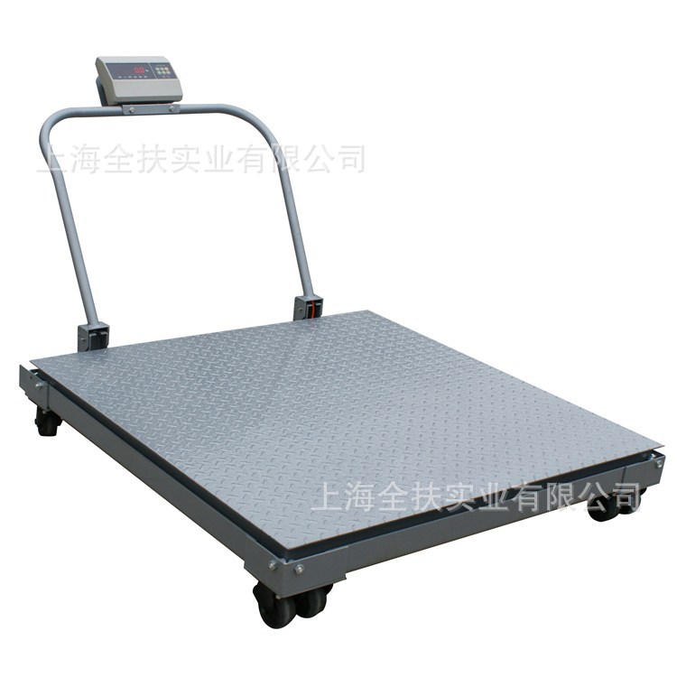 移动式电子地磅 2T移动手推车磅秤 2吨小推车移动式电子地磅