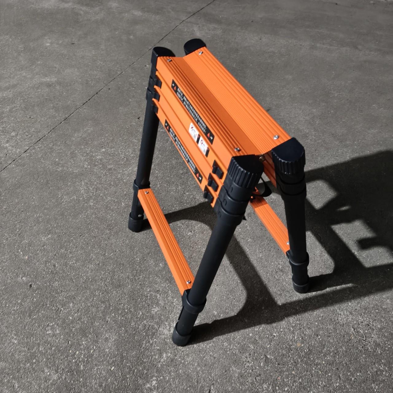 可行走人字梯伸缩折叠梯子家用碳钢防晃便携升降工程专用木工走梯