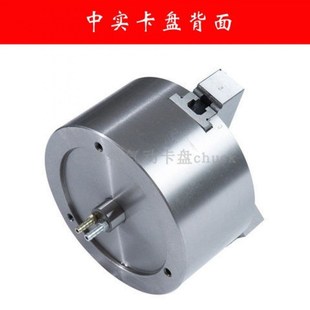 气动卡盘三爪中实钢体夹头夹具法兰盘 BK110-320SQ数控机床车床