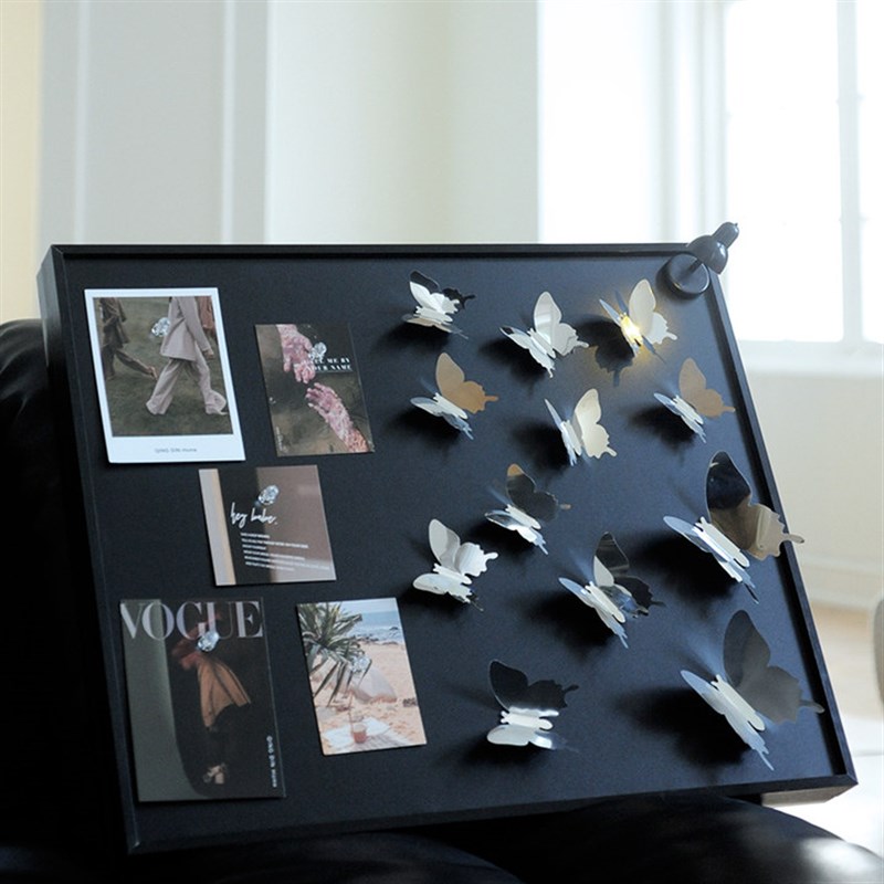 电表箱装饰画2025新款原创设计蝴蝶电表箱遮挡盖板配电箱磁吸黑板