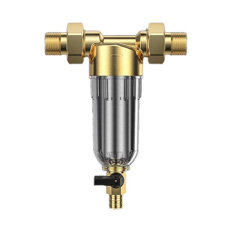 全屋自来水全铜前置过滤器厂家热水器洗衣机前置过滤器反冲洗