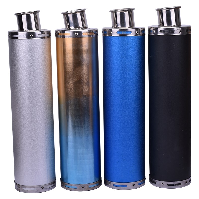 CB400摩托车跑车街车排气管吉村WRS回压静音直排炸街彩色改装通用