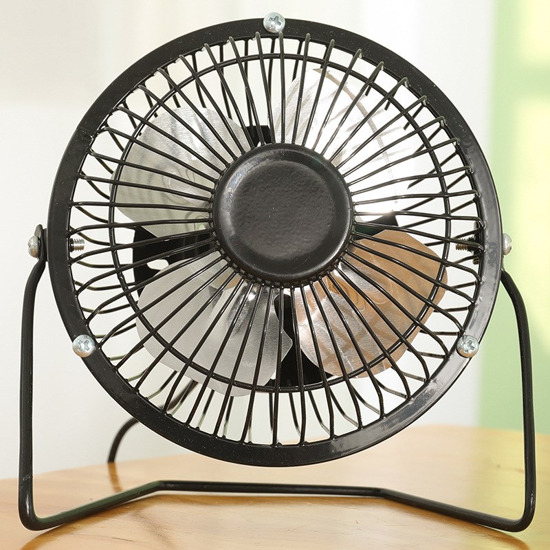 新品大风力金属铁艺风扇4寸6寸8寸迷你USB台扇桌面小风扇办公室电