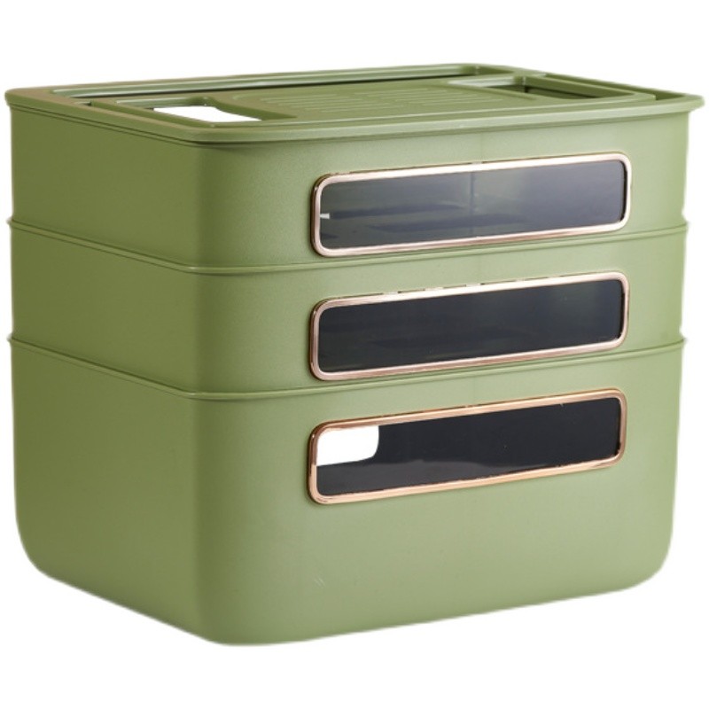 轻奢路由器收纳盒桌面电线插排插座整理线盒光猫无线机顶盒置物架