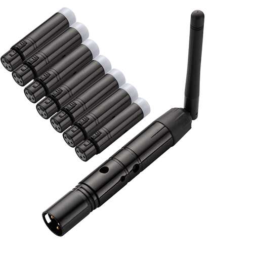 无线dmx512发射器接收器 2.4G传输dmx512信号收发控制台设备