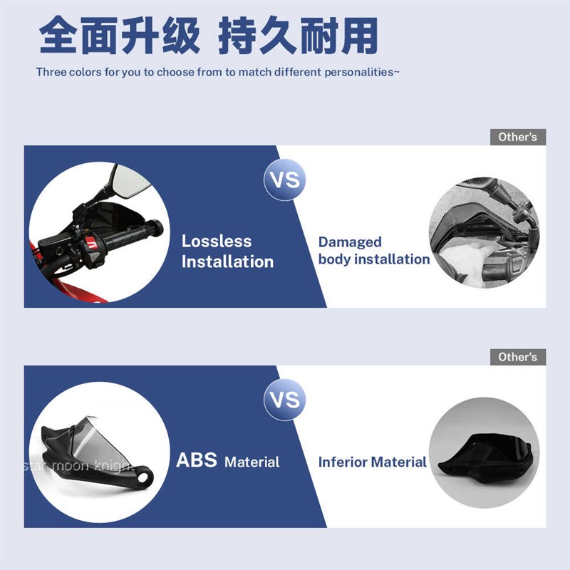 适用春风150SC车把挡风护手罩摩托车配件改装风挡刹车护手加高件