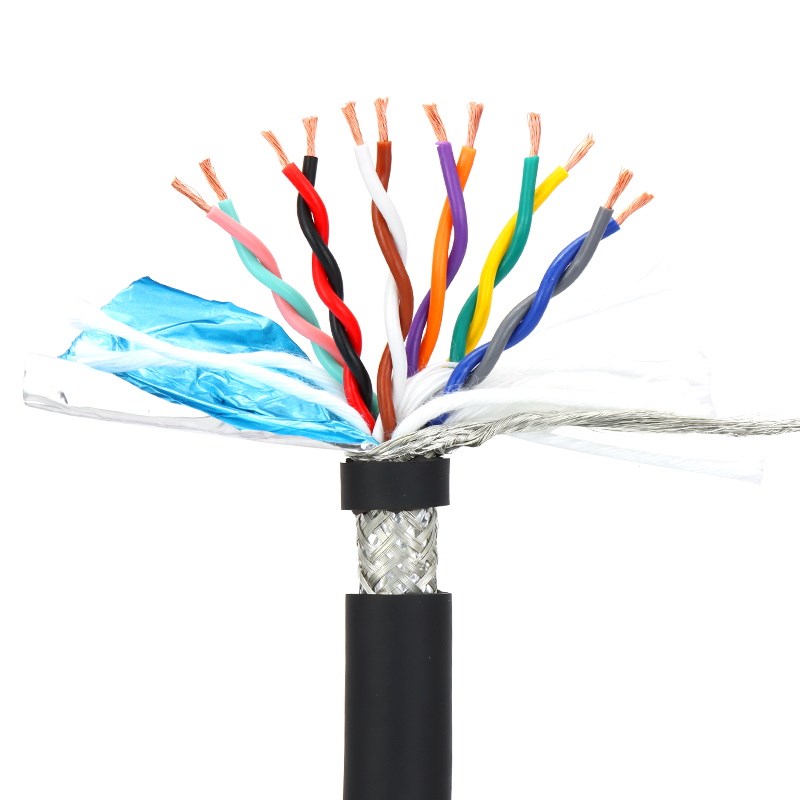 国标TRVVSP高柔双绞屏蔽拖炼电缆2芯4芯6芯8芯10芯TRVVPS编码器线