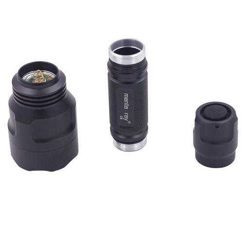 18650铜座LED强光手电筒C8铝合金外壳套件配件DIY维修组装铝光杯