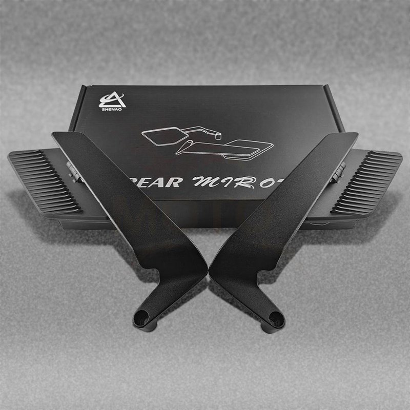 摩托车反光镜电动车改装定风翼后视反光镜小牛九号通用防炫目高清