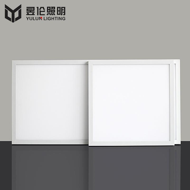 明装吸顶平板灯薄款LED照明面板灯 600*600侧发光办公灯盘