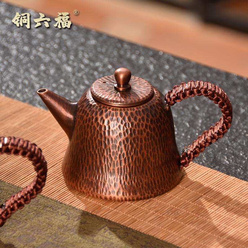 手工铜壶烧水壶煮茶铜壶小铜壶老铜壶温酒器紫铜水壶