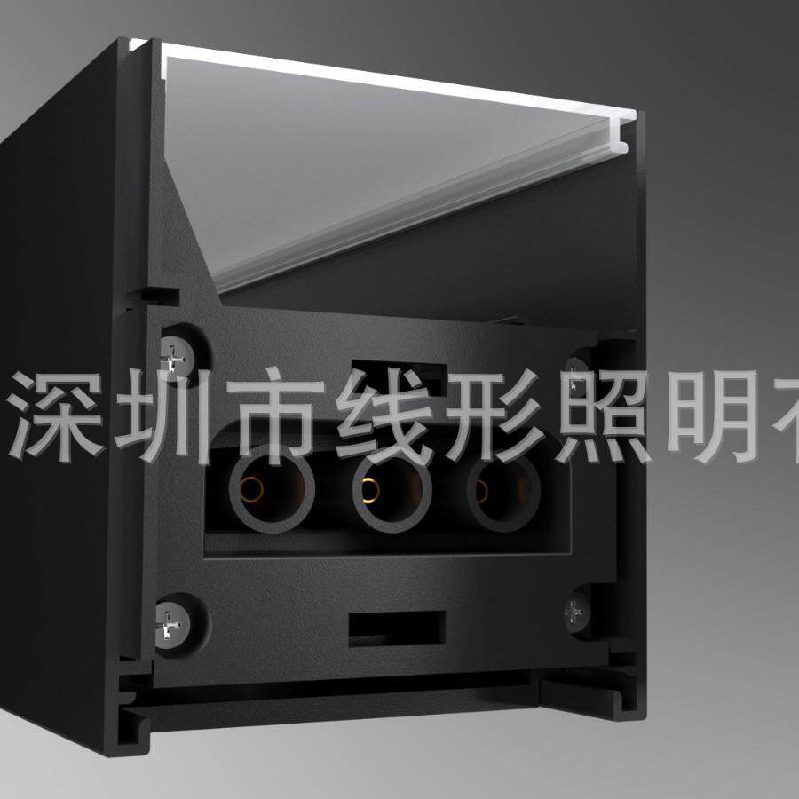 2025新款无缝拼接办公线条灯万向头LTX转角任意旋钮PC罩凌晶罩