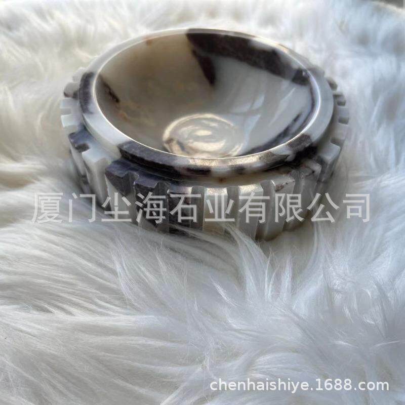 天然宝格俪奢石不规则托盘设计摆件样板间家居客厅桌面置物碗装饰