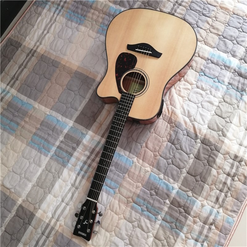 雅马哈单板电箱吉他二手吉他FGX820C库存YAMAHA41寸FX800C