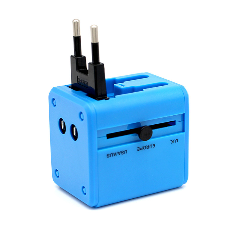 万能转换器双USB充电旅行用品全球通用插头小插座欧洲澳洲旅游