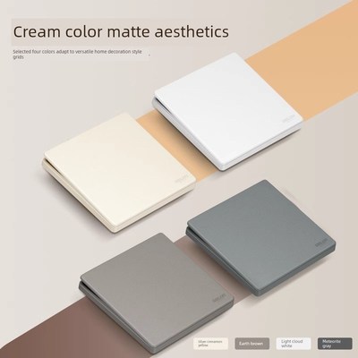 德力西一开三孔16A大功率大孔单开三针空调插座带开关面板隐蔽安