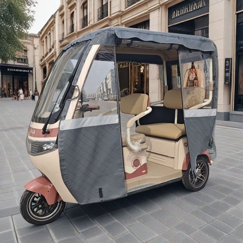 台铃x11大安星月1号电动三轮车雨帘棚玉骑铃凤凰凤佳雨车蓬