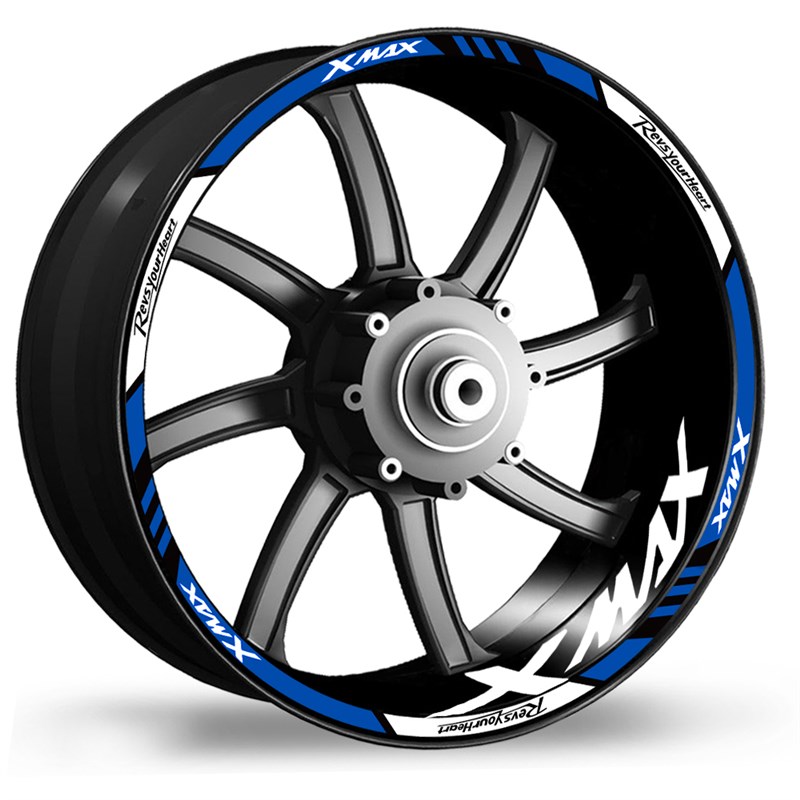 适用于雅马哈XMAX300轮毂贴轮圈内圈贴花反光贴纸车贴改装防水