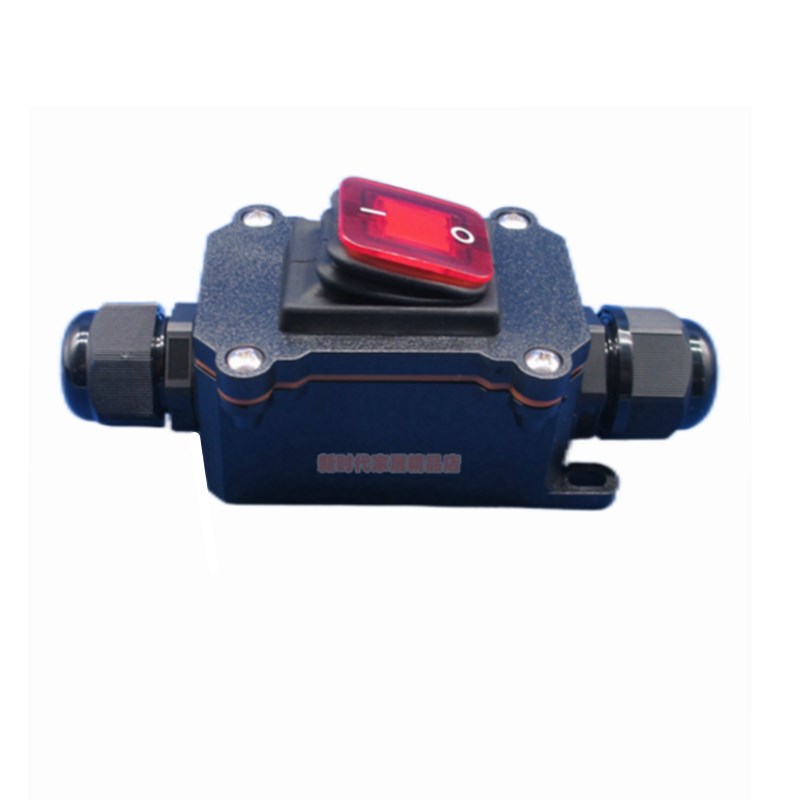 JR-619防水开关4脚大银点耐高温大功率大电流双线双切3芯圆线30A