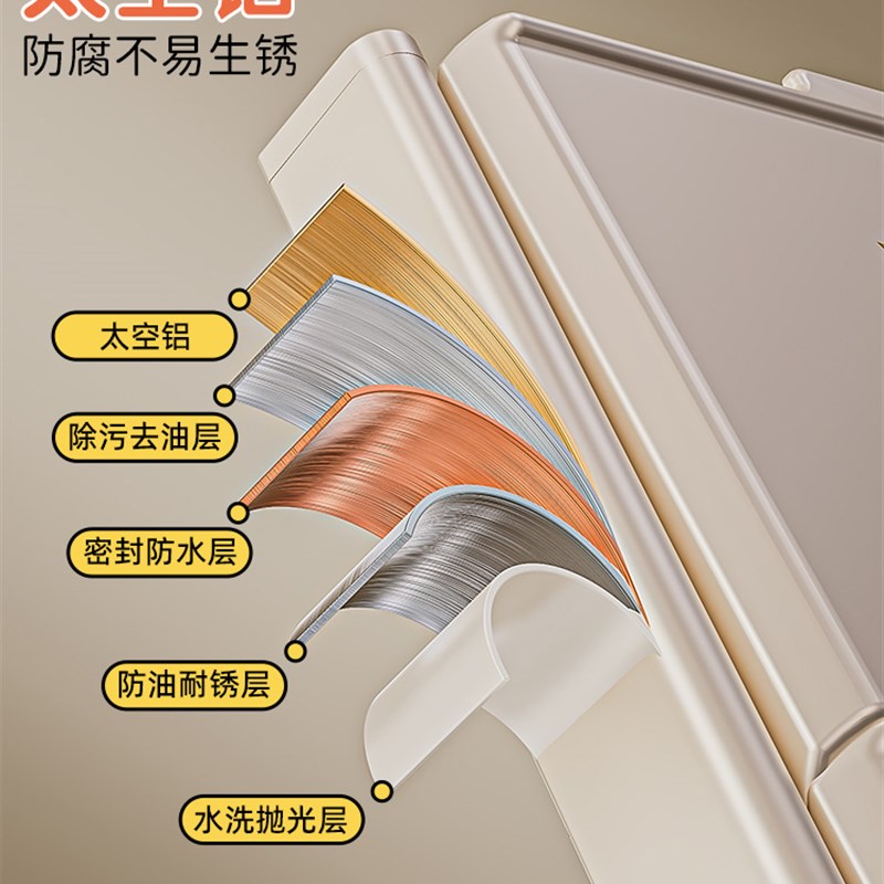 新款吸盘备菜置物架厨房家用多功能菜架壁挂式配菜盘折叠收纳神器