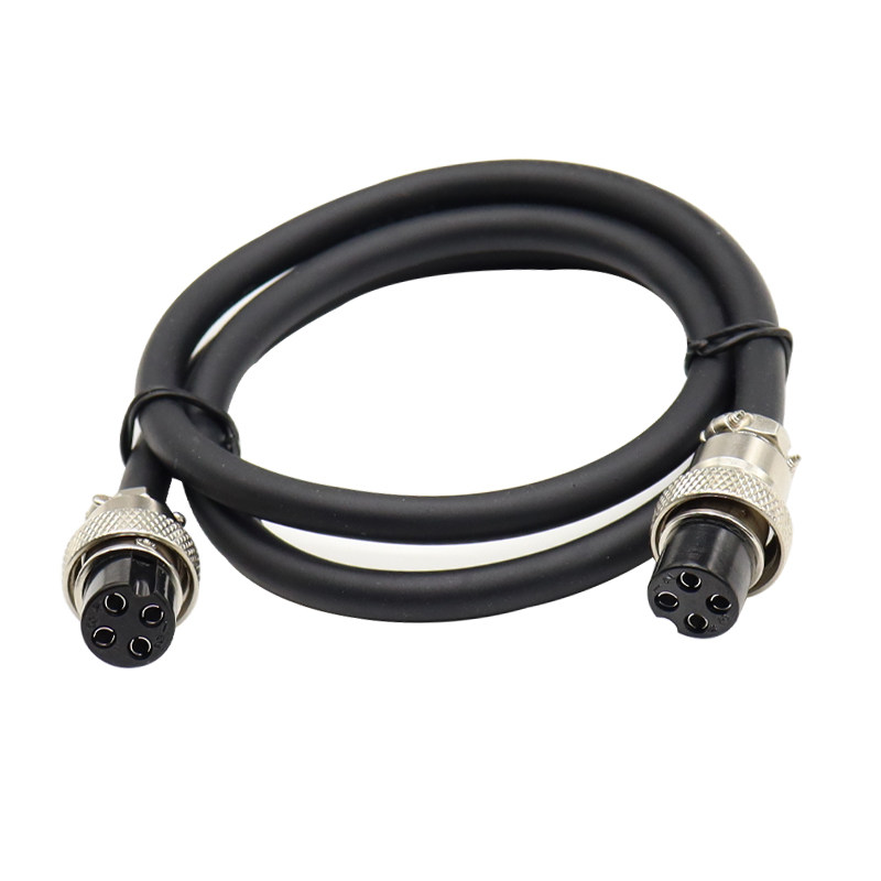 航空插头带线连接器 GX12 GX16GX20 双头母头2芯3芯4芯5芯68P焊接