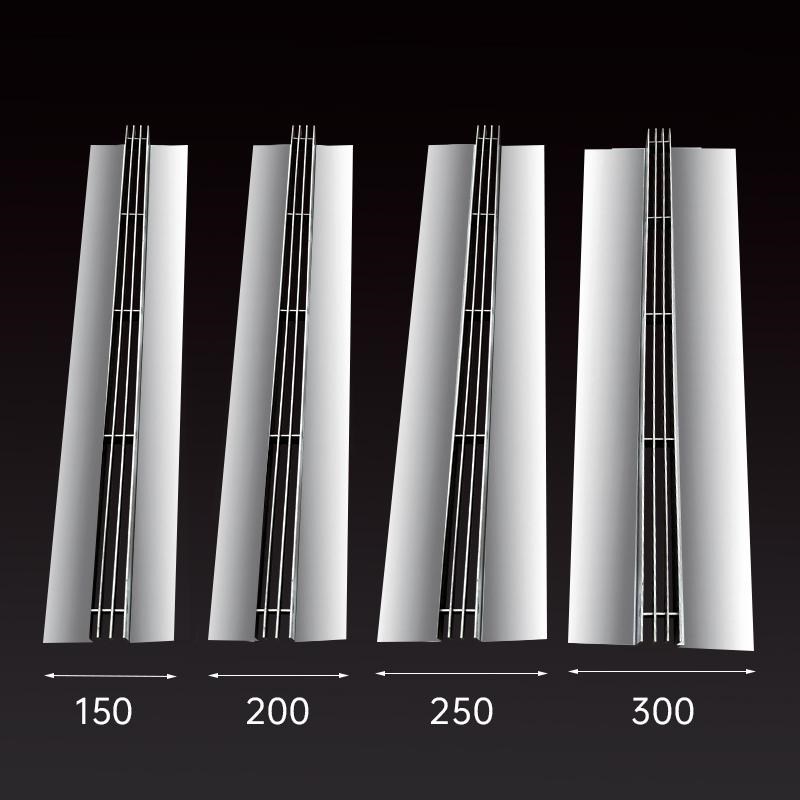 定制304不锈钢线性排水沟盖板U型槽缝隙式盖板厨房下水道阴沟水槽