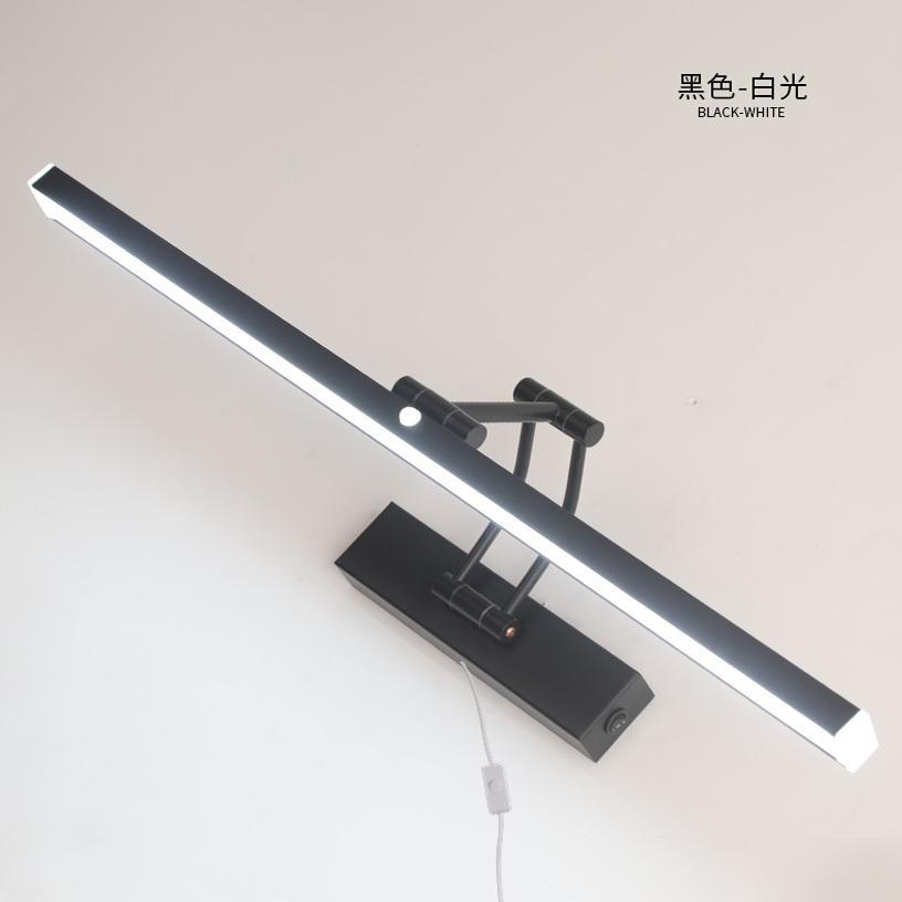人体感应镜前灯卫生间镜柜浴室免打孔化妆led灯带插头电线免布线图片