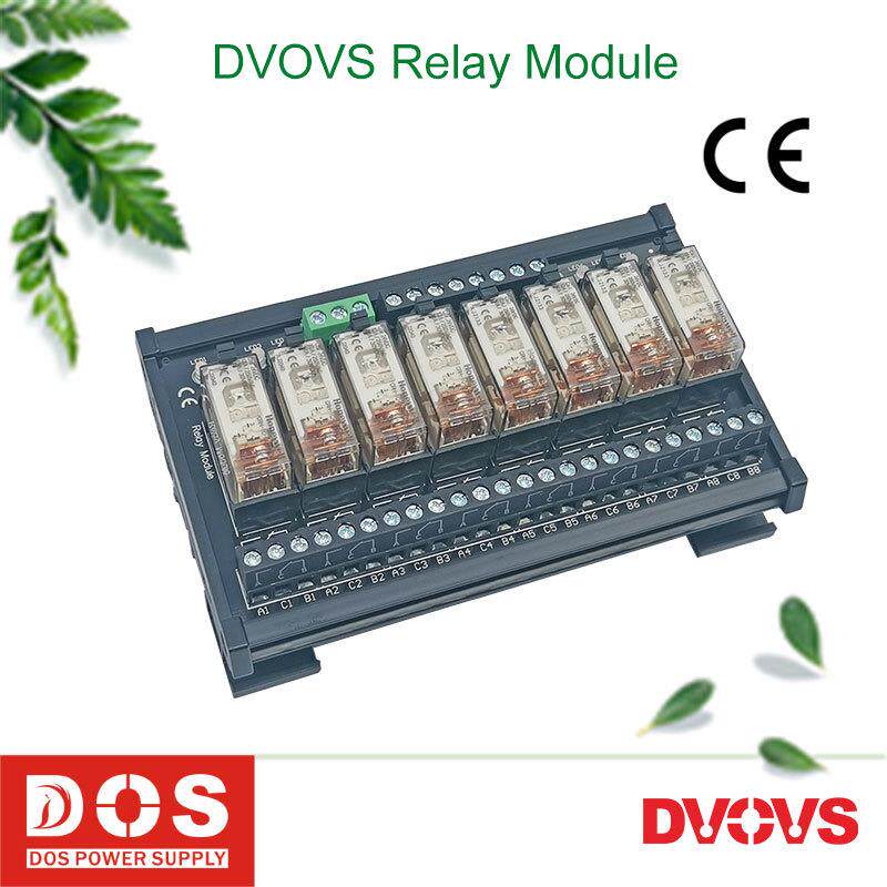8位一开一闭继电器模组替换中间继电器24V电流12A型号RAM08C-1C10