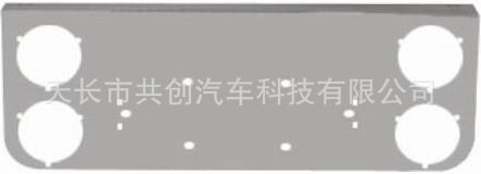 半挂车卡车货车拖车灯箱灯架灯座灯牌架支架尾灯不锈钢430