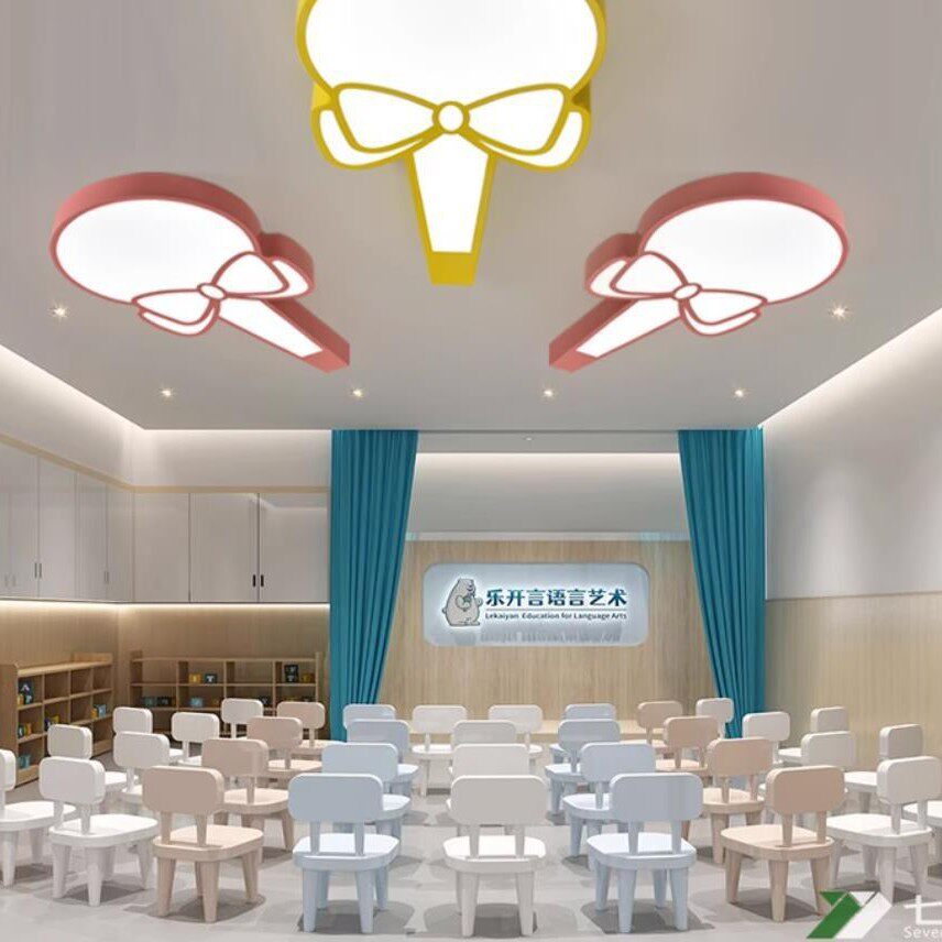 简约现代卡通造型吸顶灯护眼led过道创意办公室商场超市幼儿园具