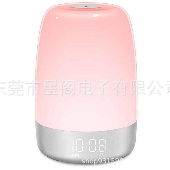 A200新款多功能电子闹钟LED床头小夜灯新奇特七彩自然唤醒灯