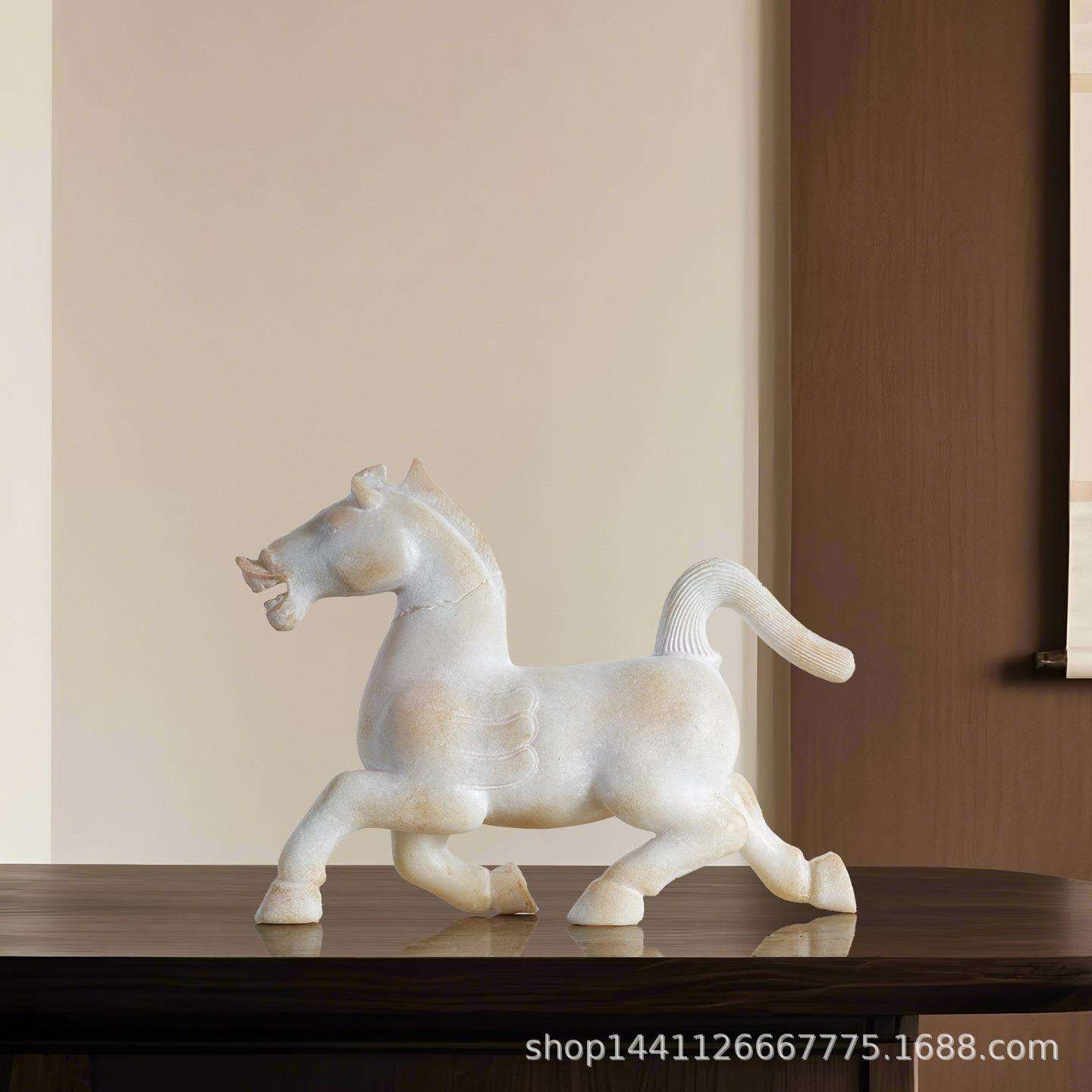 新中式小马骏马摆件家居玄关客厅书房办公室酒柜装饰工艺品