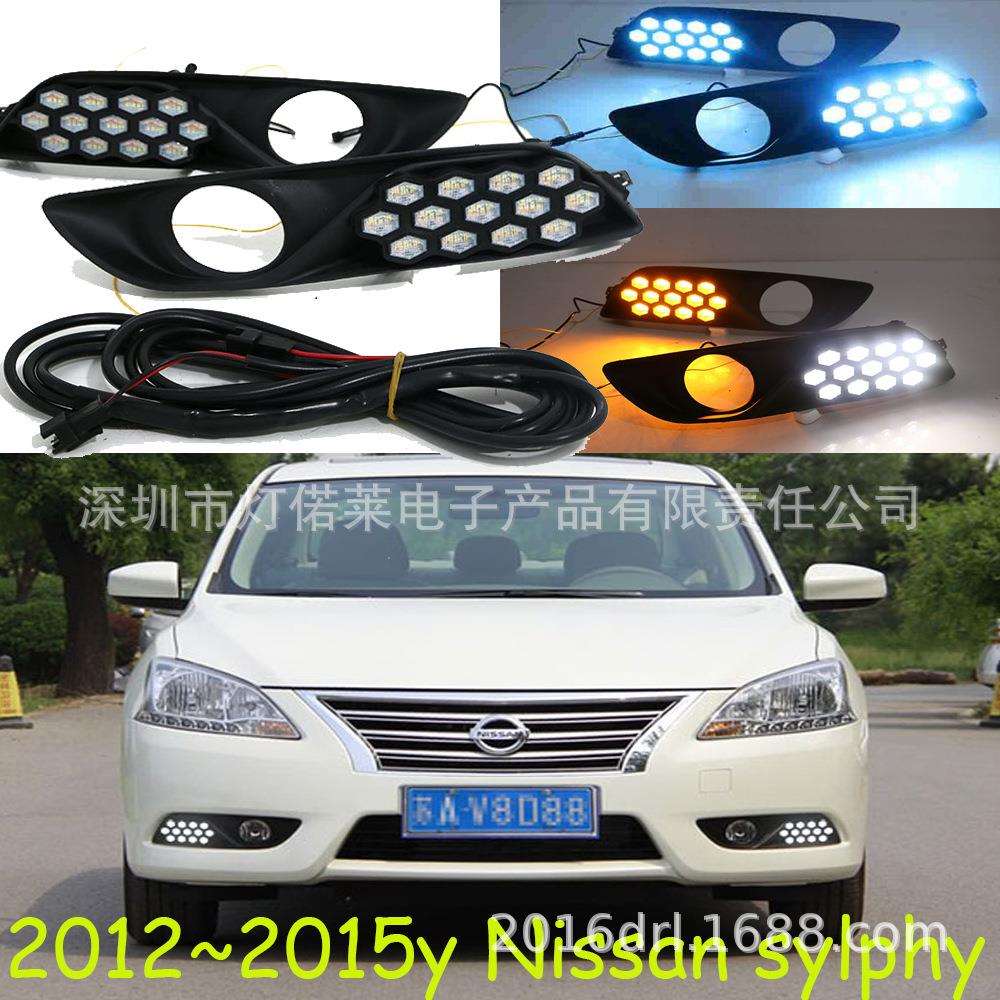2012~2015款蓝鸟轩逸日行灯LED雾灯sentra sylphy daytime light