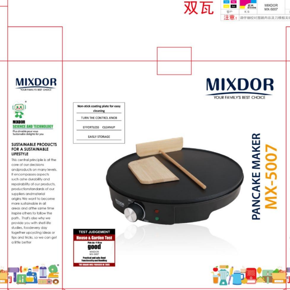 跨境MIXDOR厨房双面煎饼薄饼机多功能电饼铛春卷锅烙饼机110-220V