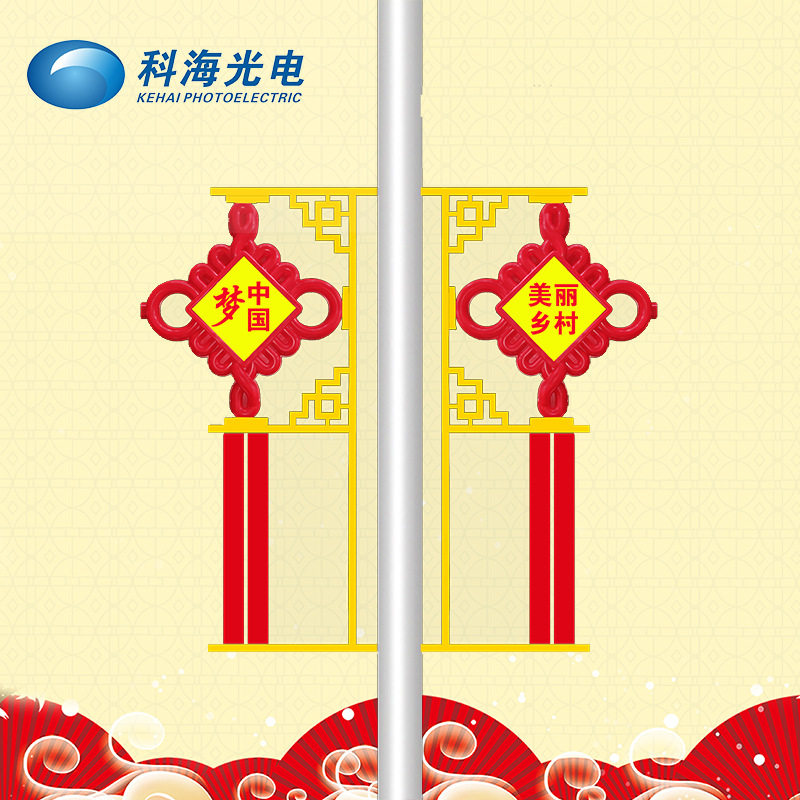 LED中国结路灯现货批发户外道路照明发光景观灯led装饰中式路灯