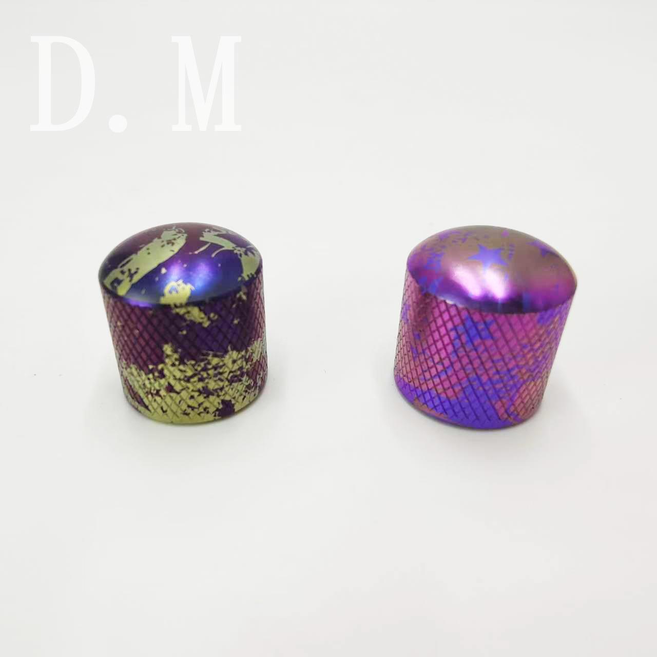 钛合金彩色电吉他音量音色旋钮帽电贝斯电位器帽内径6mm轴旋钮