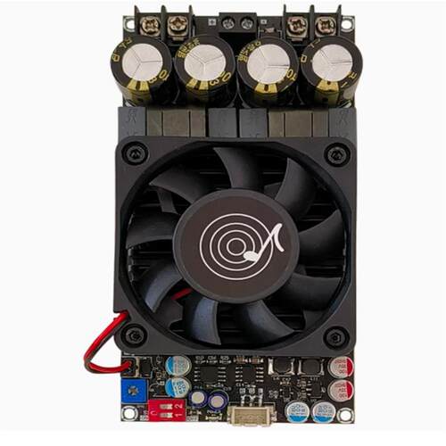 ZK-3002纯后级数字功放板TPA3255立体声300WX2桥接单声道600W