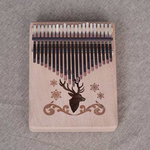 拇指琴手指琴17音kalimba21音桃花芯初学者卡林巴琴乐器