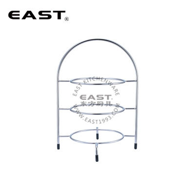 不锈钢线制三层点心架【EAST东方厨具】