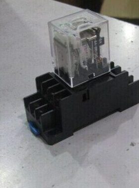 H沪工 小型3H511脚P带DC H 继电器 H5L带指示灯P 3底座 24V