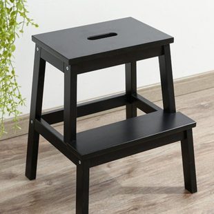 实木踏脚凳双层阶梯凳垫脚凳小楼梯凳子家用高低凳两用儿童台阶椅