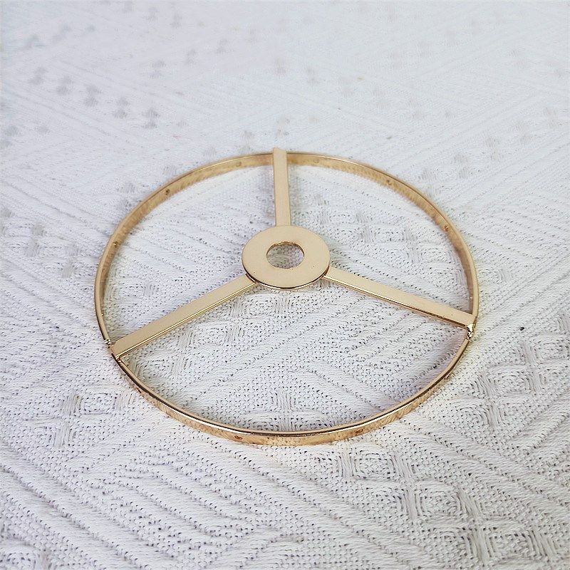 灯具配件挂水晶灯架铁框台灯吊灯DIY五金框双层环灯罩厂家直销