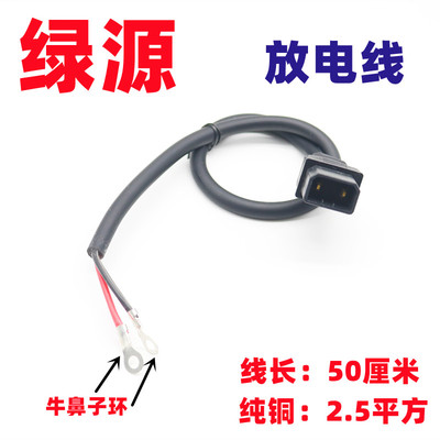 电瓶车转换头电动车转换线绿源2.5通用充电器充电桩新国标转插头