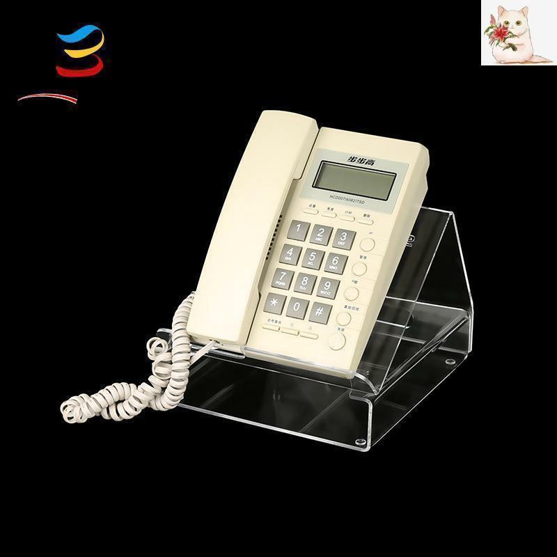 办公室桌面电话座机亚克力支架 创意平板电脑显示器笔记本增高架