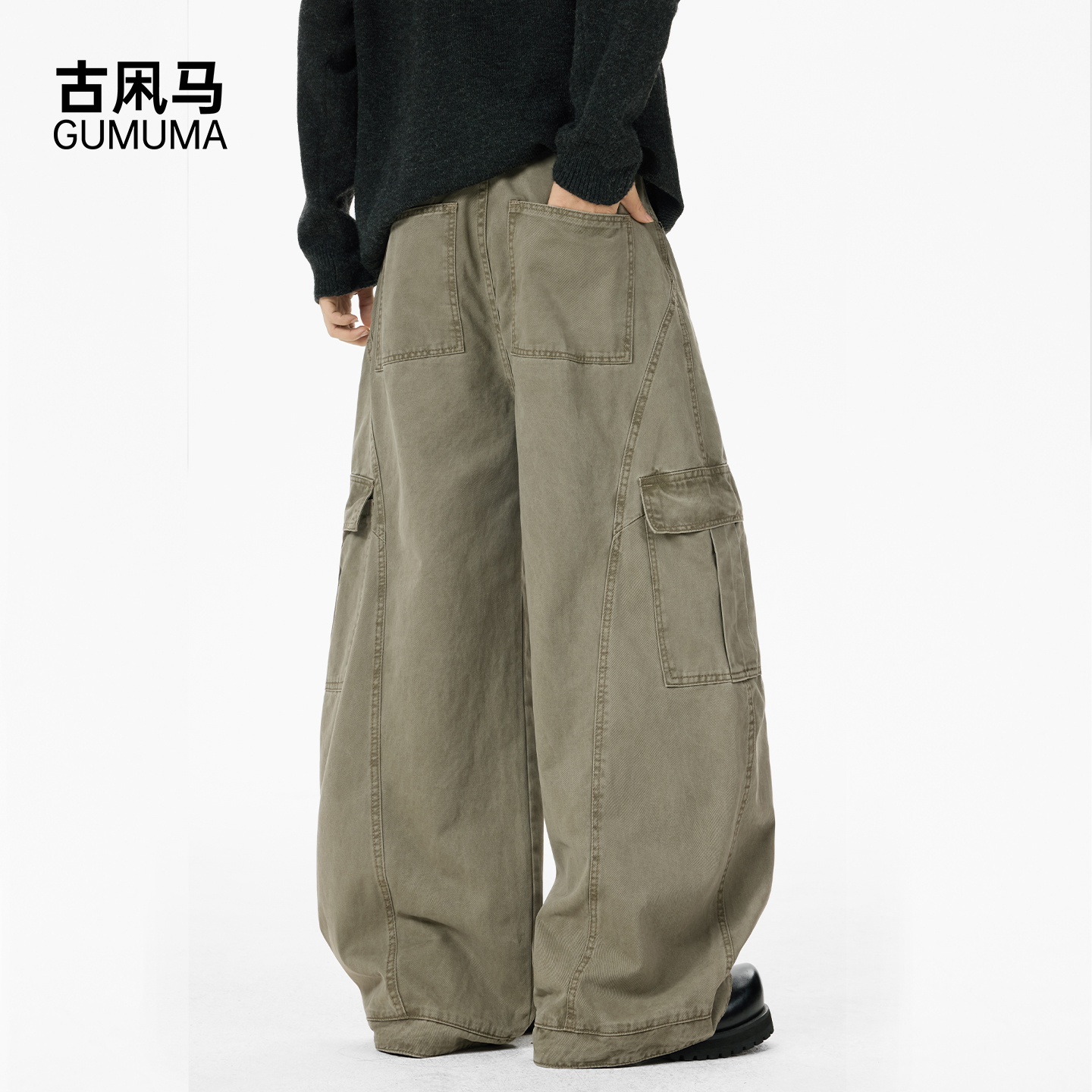 「oversize高级感」GUMUMA工装裤
