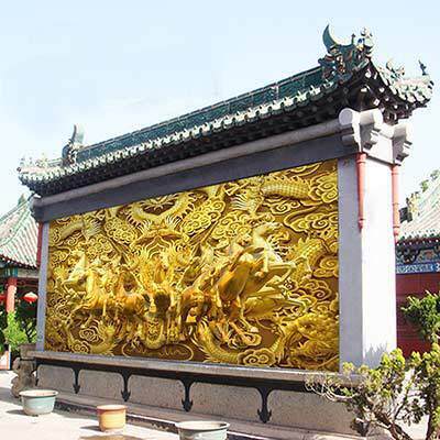 瓷板画影壁墙大型壁画照壁墙陶瓷壁画企业家庭外墙大型瓷板画室内
