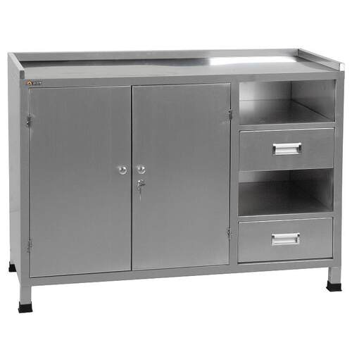 福瑞斯FRS010050不锈钢调漆工作台110*50*80cm带抽屉调漆工作桌
