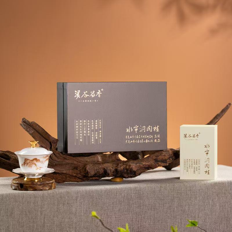 溪谷留香水帘洞肉桂武夷岩茶乌龙茶高端礼盒装100克