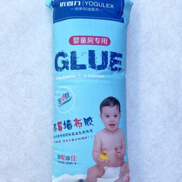 墙布专用竹炭净味壁纸胶墙纸胶水辅料壁布水晶无痕胶强力糯米胶